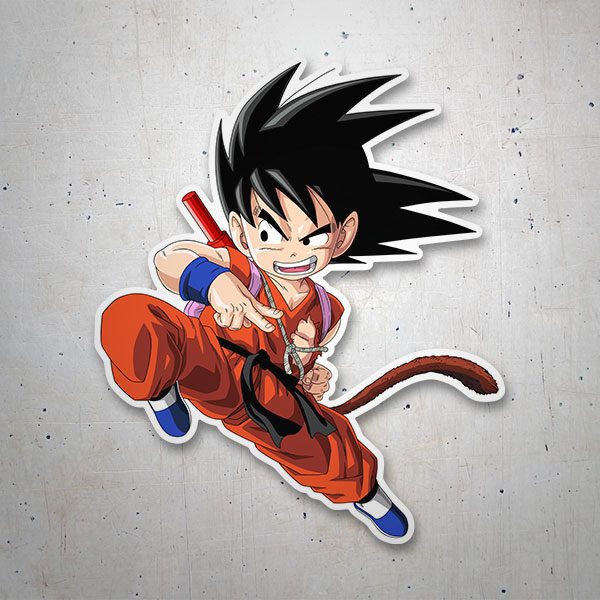 Stickers for Kids: Dragon Ball Goku knee