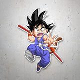 Stickers for Kids: Dragon Ball Son Goku with the Magic Staff 3
