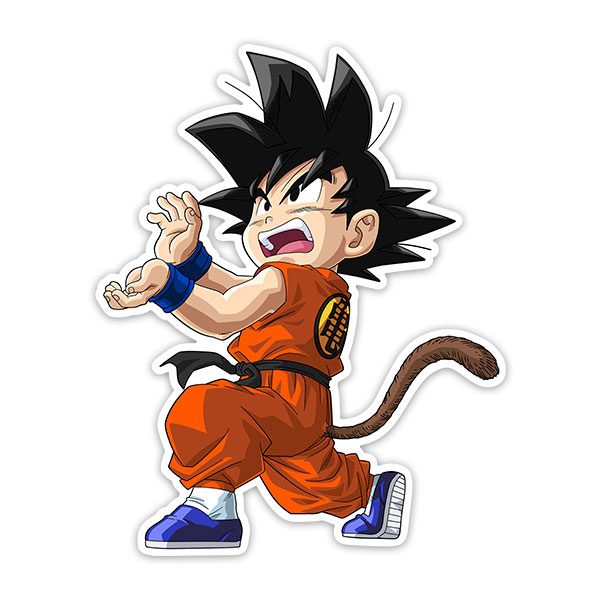 Stickers for Kids: Dragon Ball Goku Vital Wave