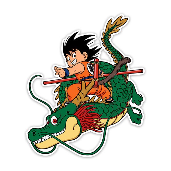 Stickers for Kids: Dragon Ball Son Goku & Shen Long