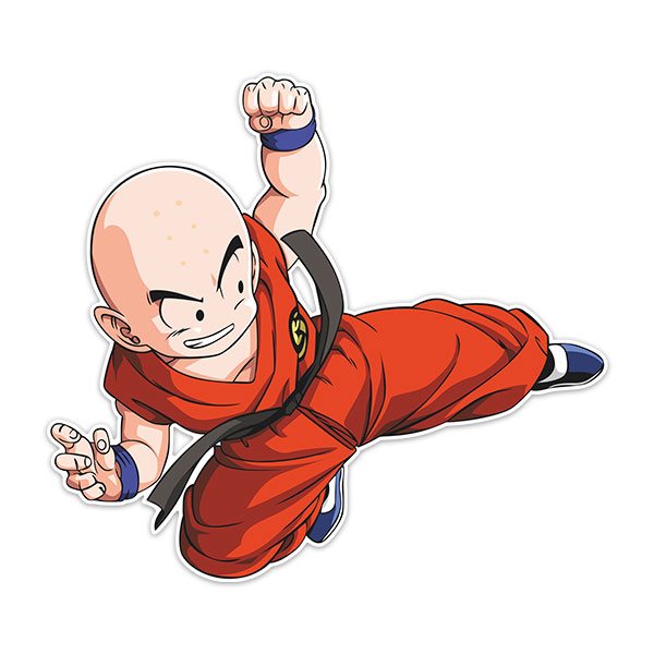 Stickers for Kids: Dragon Ball Krilin Kick