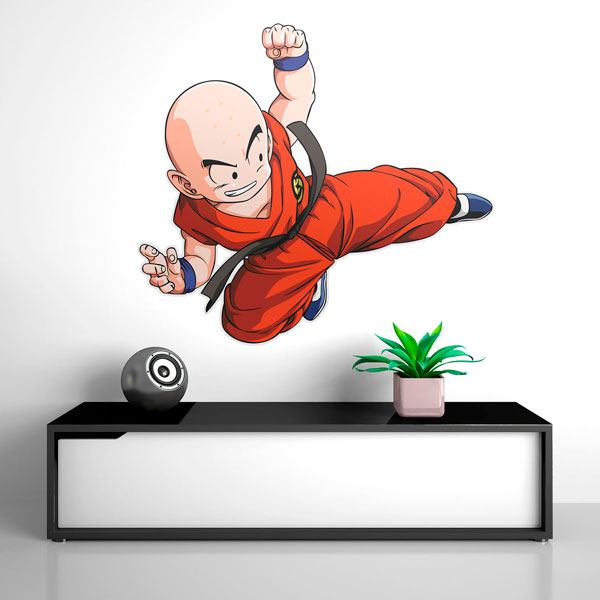 Stickers for Kids: Dragon Ball Krilin Kick