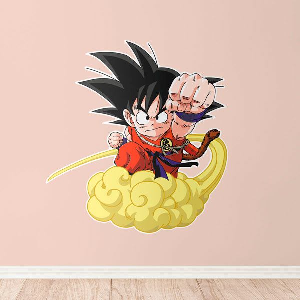 Stickers for Kids: Dragon Ball Son Goku y su Nube Kinton 