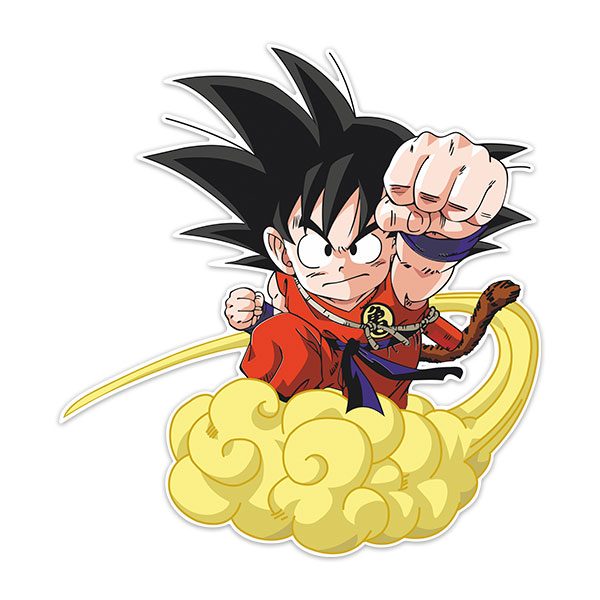 Stickers for Kids: Dragon Ball Son Goku y su Nube Kinton 