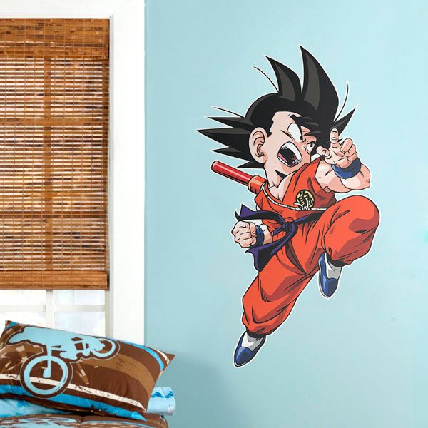 Stickers for Kids: Dragon Ball Son Goku Attack II