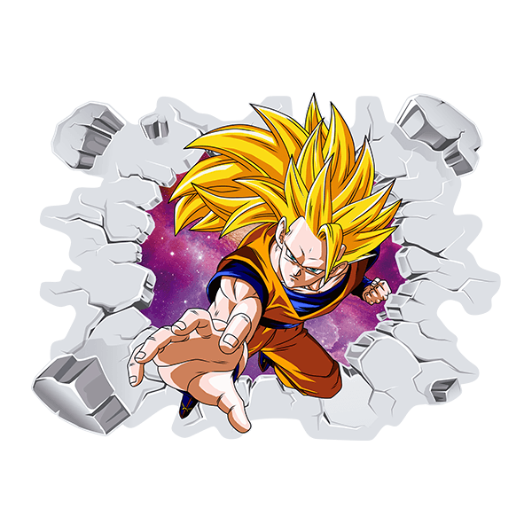 Stickers for Kids: Son Goku Super Saiyan 3