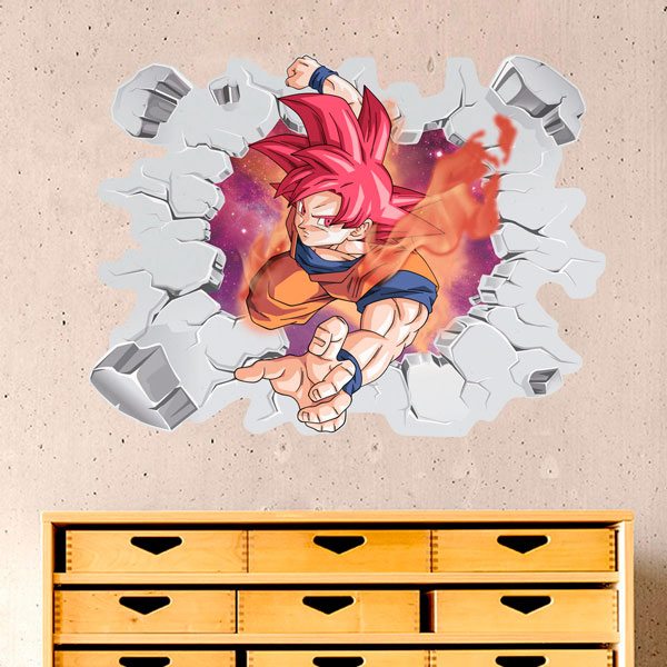 Stickers for Kids: Dragon Ball Son Goku God Level