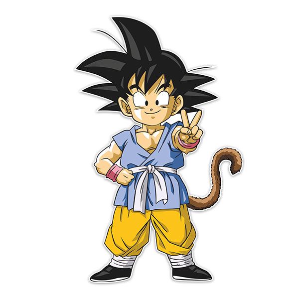 Stickers for Kids: Dragon Ball Son Goku GT Victory