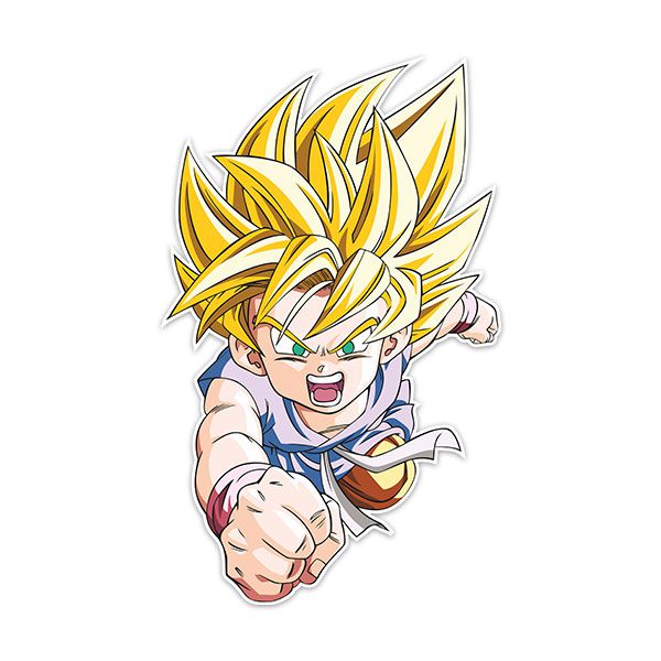 Stickers for Kids: Dragon Ball Son Goku GT Saiyan