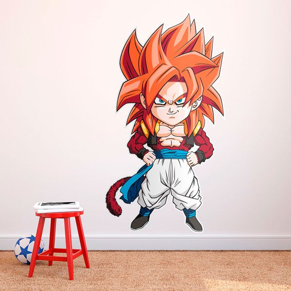 Stickers for Kids: Dragon Ball Supersaiyan Gogeta Cartoon 4