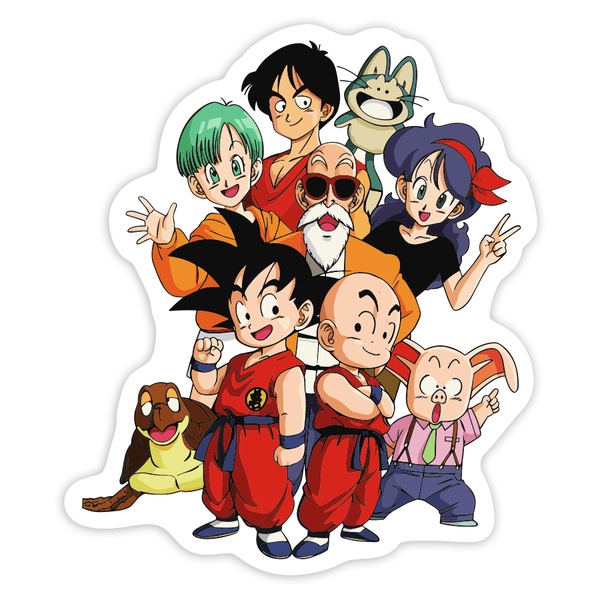Car & Motorbike Stickers: Goku, Krillin & Friends
