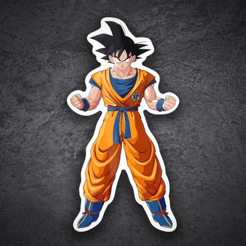 Car & Motorbike Stickers: Goku Fighting Stance