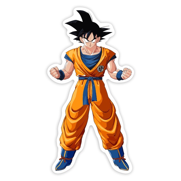 Car & Motorbike Stickers: Goku Fighting Stance