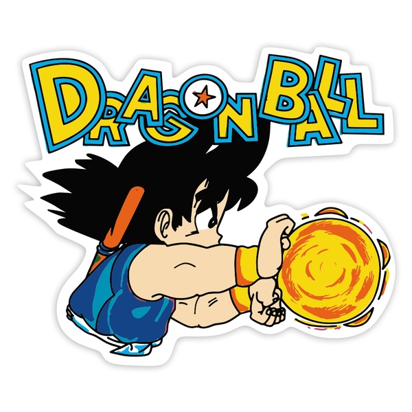 Car & Motorbike Stickers: Kid Goku Kamehameha