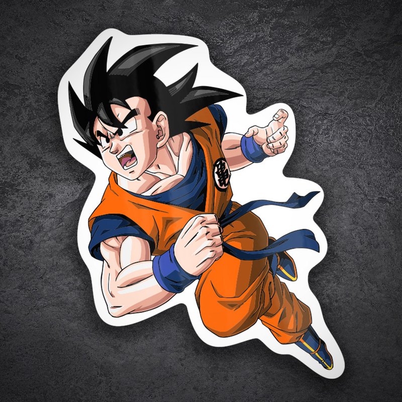 Car & Motorbike Stickers: Goku in Flight
