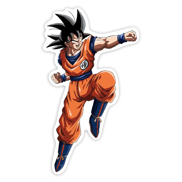 Car & Motorbike Stickers: Goku Flying Punch