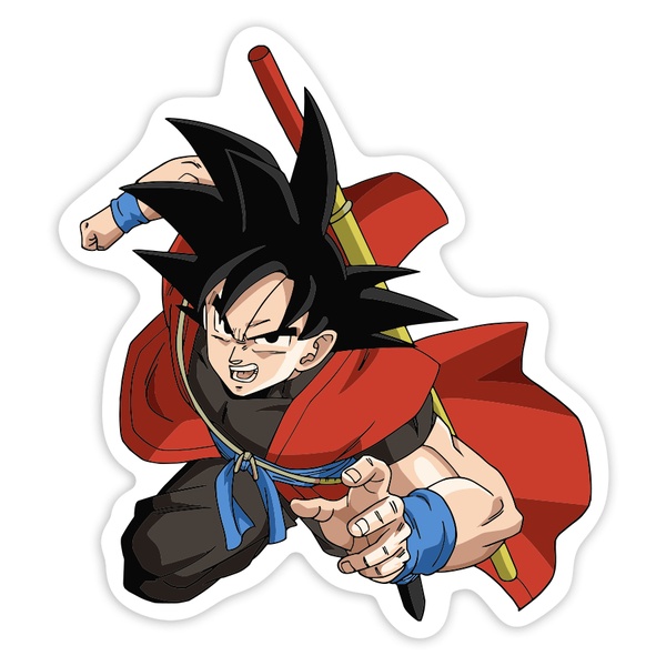 Car & Motorbike Stickers: Goku Red Cape