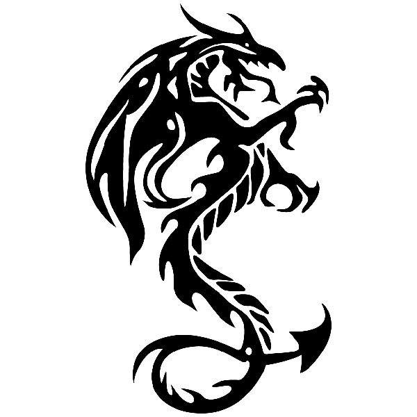 Car & Motorbike Stickers: Tribal Dragon Hood Decal