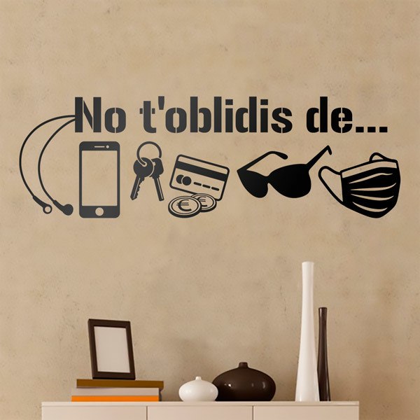 Wall Stickers: Catching before you leave home catalan