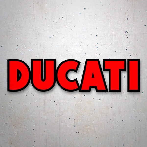 Car & Motorbike Stickers: Ducati red and black