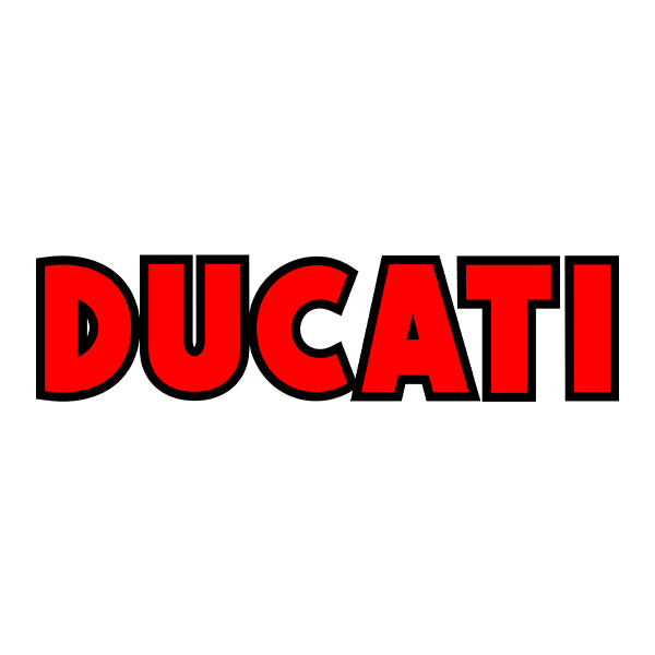 Car & Motorbike Stickers: Ducati red and black