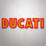 Car & Motorbike Stickers: Ducati green and red 3
