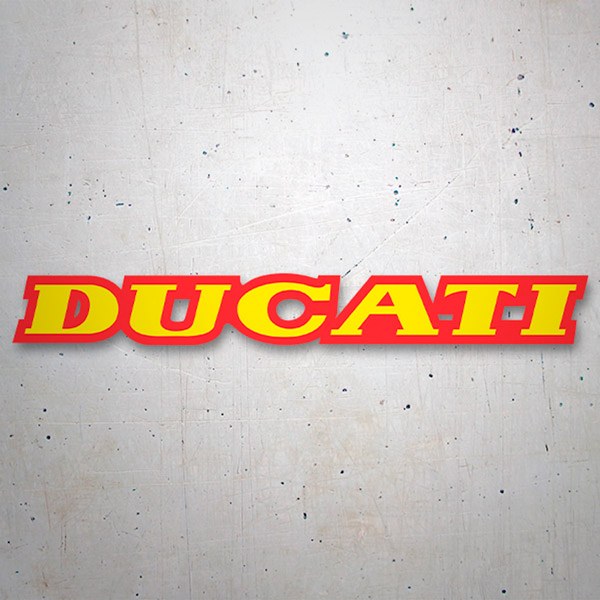 Car & Motorbike Stickers: Ducati yellow and red