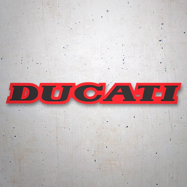 Car & Motorbike Stickers: Ducati black and red