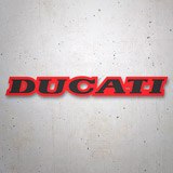 Car & Motorbike Stickers: Ducati black and red 3