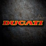 Car & Motorbike Stickers: Ducati red and yellow 3