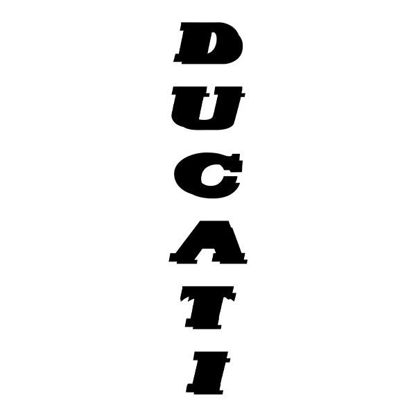 Car & Motorbike Stickers: Ducati vertical