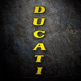 Car & Motorbike Stickers: Ducati vertical 2