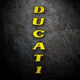 Car & Motorbike Stickers: Ducati vertical 2