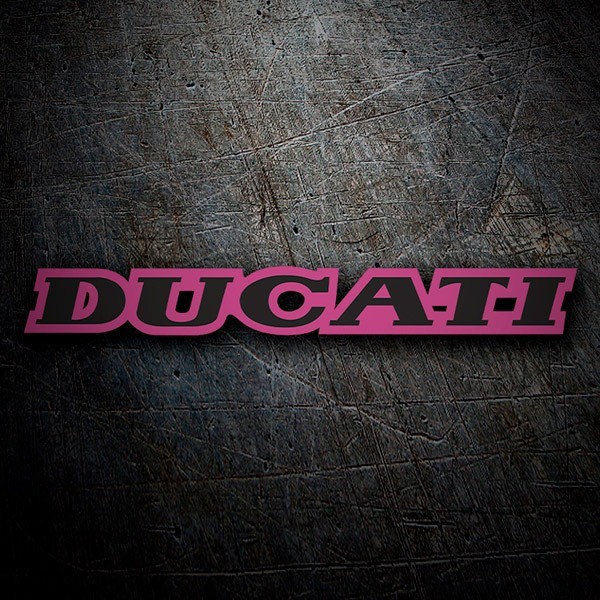 Car & Motorbike Stickers: Ducati black and purple