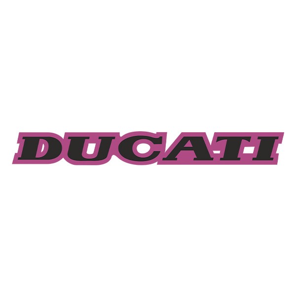 Car & Motorbike Stickers: Ducati black and purple