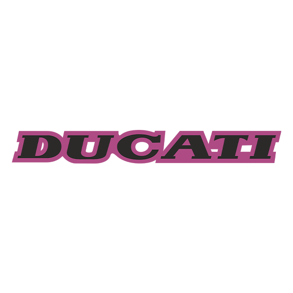 Car & Motorbike Stickers: Ducati black and purple