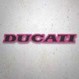 Car & Motorbike Stickers: Ducati black and purple 3