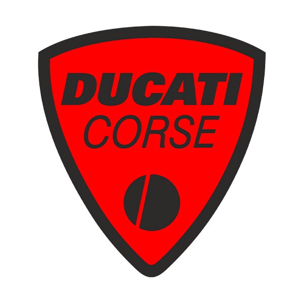 Car & Motorbike Stickers: Ducati corse red