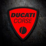 Car & Motorbike Stickers: Ducati corse red 3