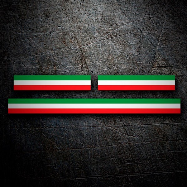 Car & Motorbike Stickers: Ducati Italian flags