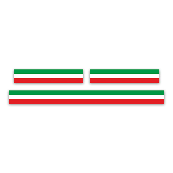 Car & Motorbike Stickers: Ducati Italian flags