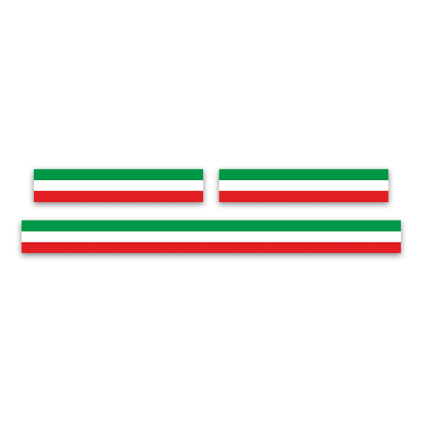 Car & Motorbike Stickers: Kit Ducati Italian flags