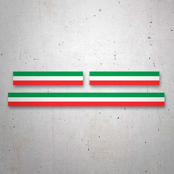 Car & Motorbike Stickers: Ducati Italian flags