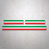 Car & Motorbike Stickers: Kit Ducati Italian flags 3