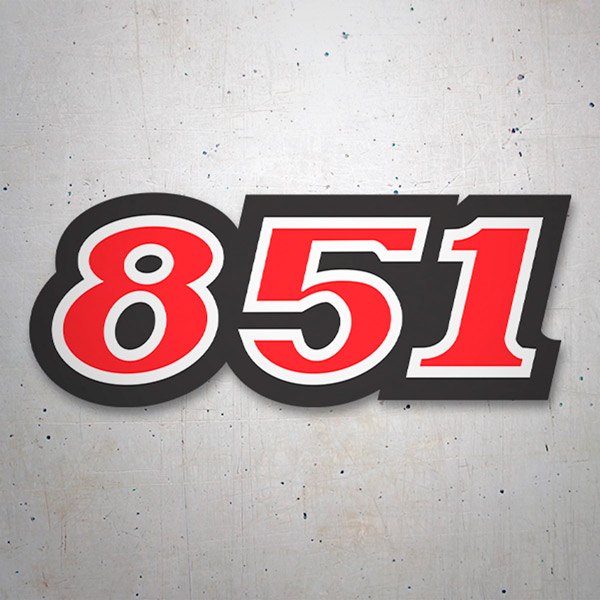 Car & Motorbike Stickers: Ducati 851