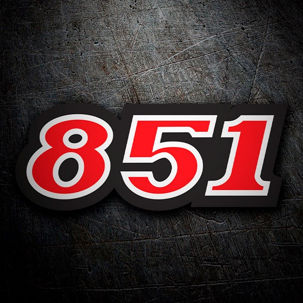 Car & Motorbike Stickers: Ducati 851