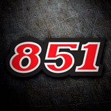 Car & Motorbike Stickers: Ducati 851 3