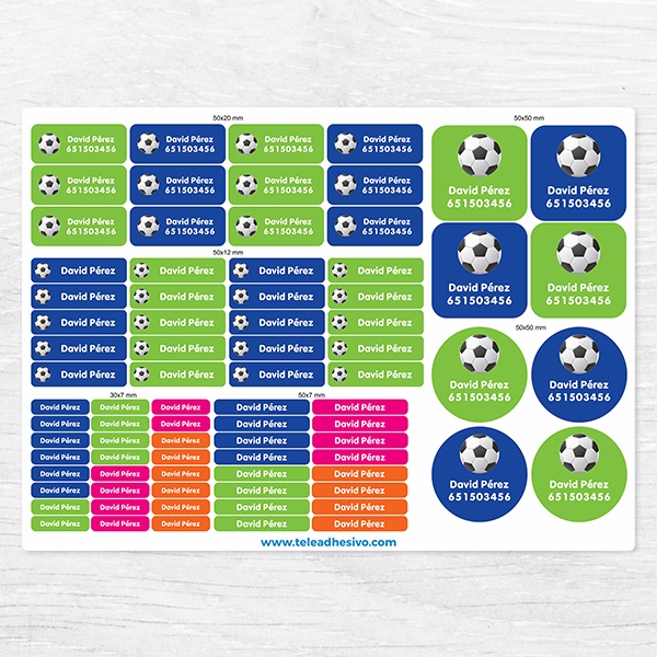 Car & Motorbike Stickers: Kit Labels Football