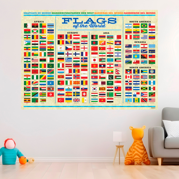 Wall Stickers: Flags of the World