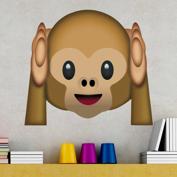 Wall Stickers: Hear-No-Evil Monkey